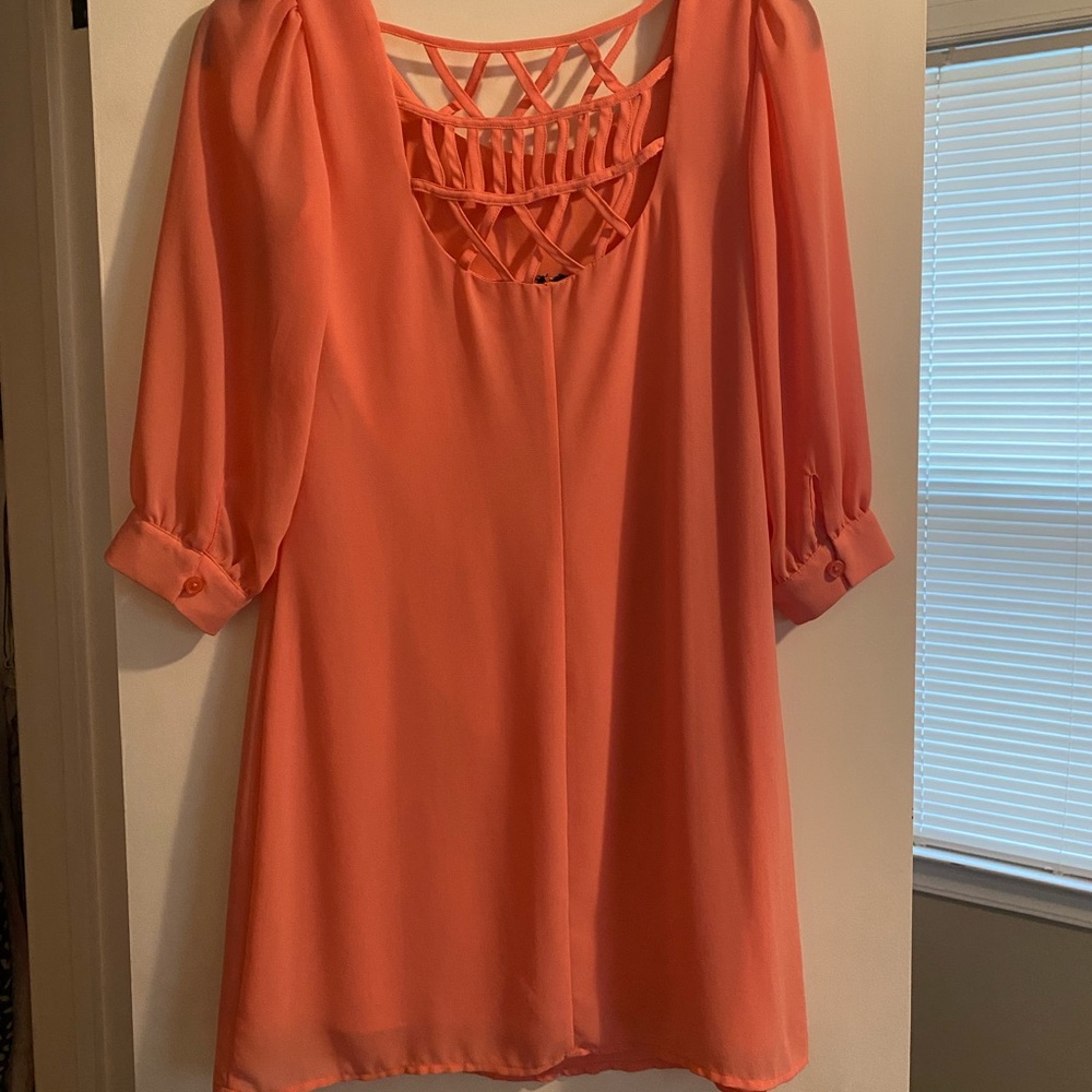 Size small coral dress